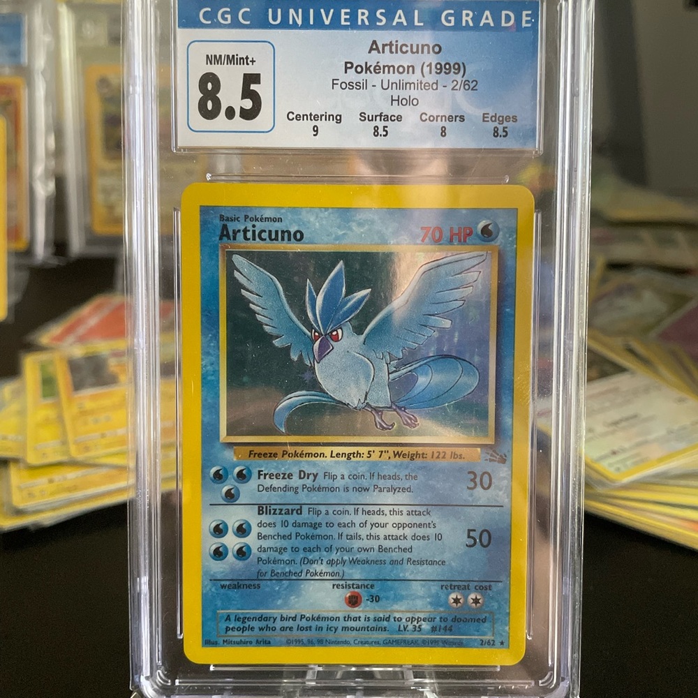 Articuno Holo 1999 Fossil Graded 8.5 - Picture 3 of 8